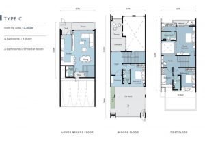 Chloe Floor Plan Type C - emerald rawang