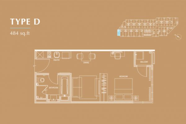 Dorsett Residences floor plan type D