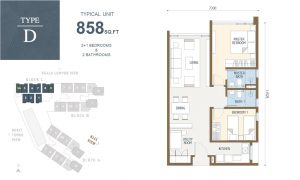 Duta park Residence Floor plan Type D