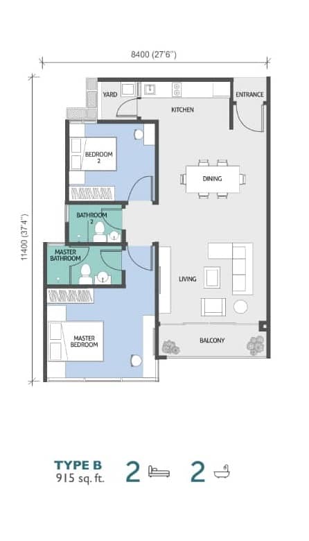 PJ Midtown Floor Plan Type B